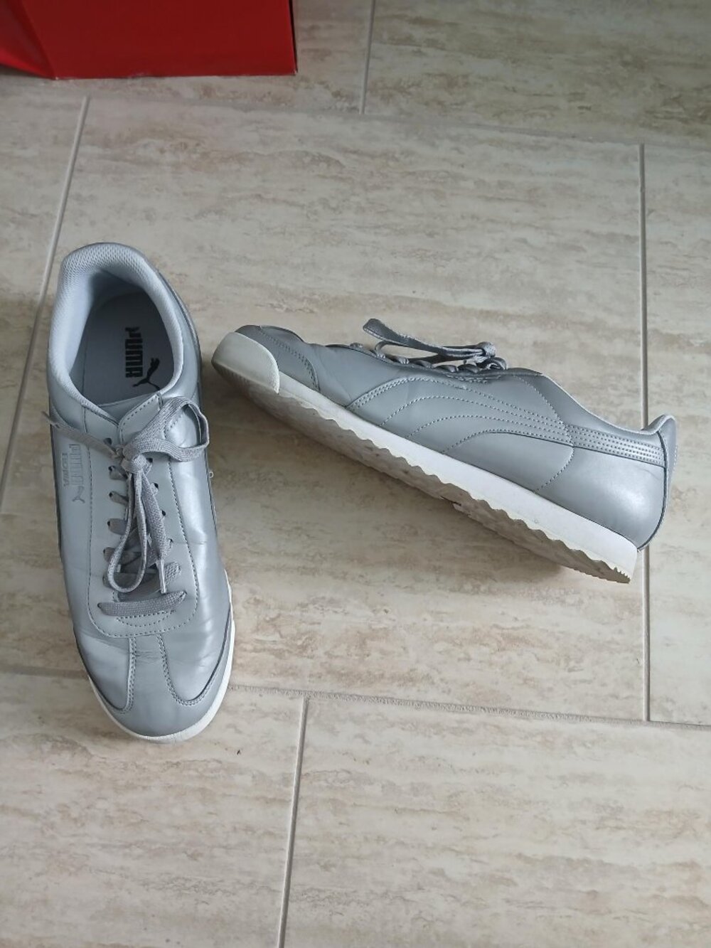 Puma - Roma Reflective size 11.5 silver metallic